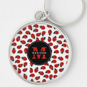Cute Red Ladybug Pattern Sleutelhanger