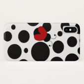 Cute Red Ladybug Polka Dots Pattern Case-Mate iPhone Case (Achterkant (horizontaal))