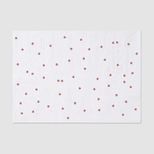 Cute Red Ladybug Tissuepapier (Voorkant)