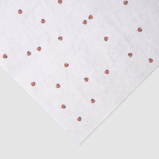 Cute Red Ladybug Tissuepapier (Detail)