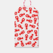 Cute Red Lobster Animal Patroon Cadeaulabel (Voorkant)