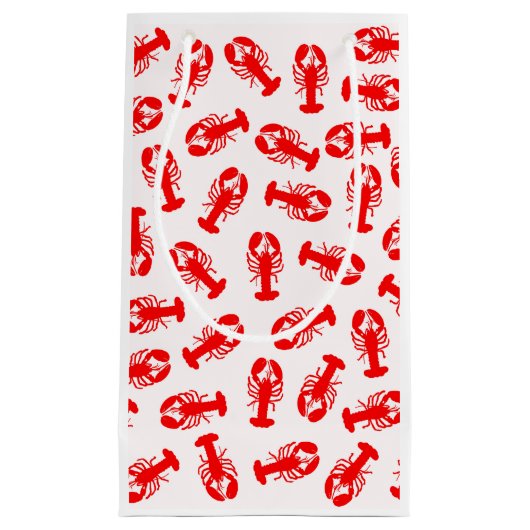 Cute Red Lobster Animal Patroon Klein Cadeauzakje (Voorkant)
