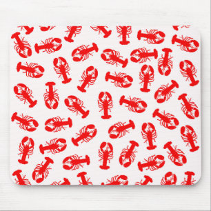 Cute Red Lobster Animal Patroon Muismat