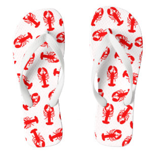 Cute Red Lobster Animal Patroon Teenslippers
