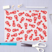 Cute Red Lobster Animal Patroon Tissuepapier (Craft)