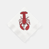 Cute red Lobster party napkins Servetten (Hoek)
