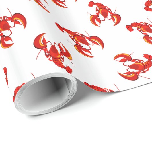 Cute Red Lobsters Cadeaupapier (Rol Hoek)