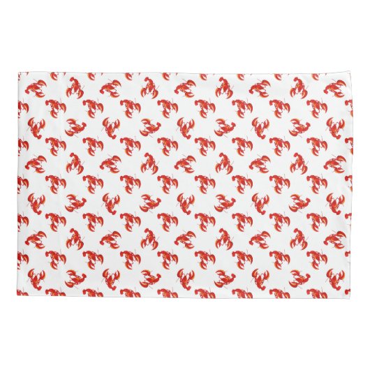 Cute Red Lobsters Kussensloop (Achterkant-Links)