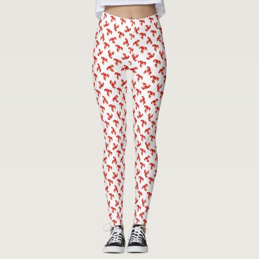 Cute Red Lobsters Leggings (Voorkant)