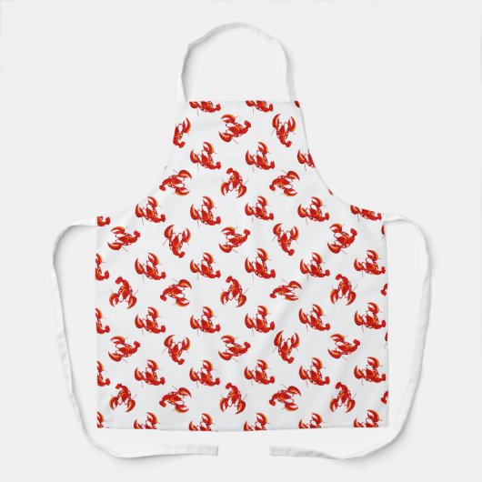 Cute Red Lobsters Schort (Voorkant)