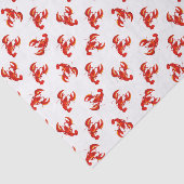 Cute Red Lobsters Tissuepapier (Detail)