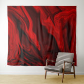 Cute Red Marble Blood Red Color Wandkleed (In Situ (horizontaal))