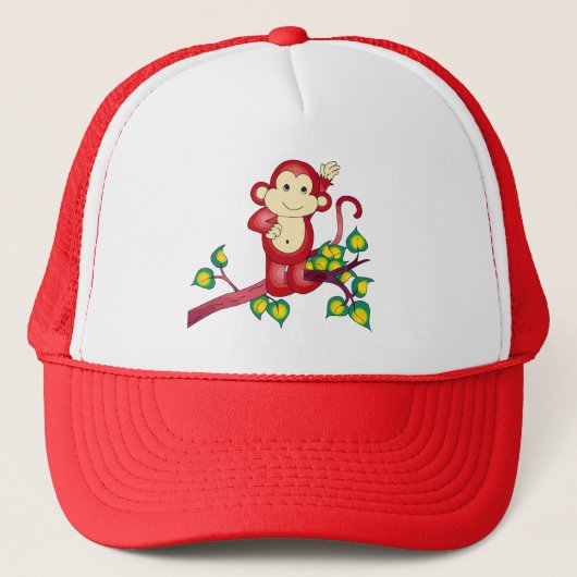 Cute Red Monkey Animal Pet (Voorkant)