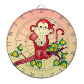 Cute Red Monkey Target Dartboard Dartbord (Voorkant)