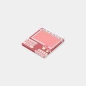 Cute Red Mushroom, aangepast Post-it® Notes (Schuin)