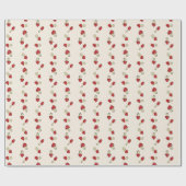 Cute Red Mushroom Fungi Patroon Cadeaupapier (Vlak)