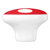 Cute Red Mushroom met White Spots Kinder Room Deco Keramische Knop (Zijkant)