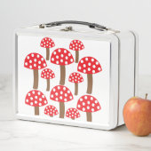 Cute Red Mushroom Metal Lunch Box (In situ)