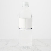 Cute Red Navy Fire Truck Engine Baby shower Waterfles Etiket (Achterkant)