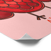 Cute Red Owl Gepersonaliseerd 8x10 Poster (Hoek)