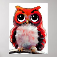 Cute Red Owl
