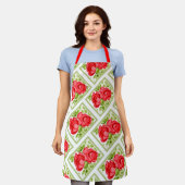Cute Red Painted Rozen Apron Schort (Gedragen)