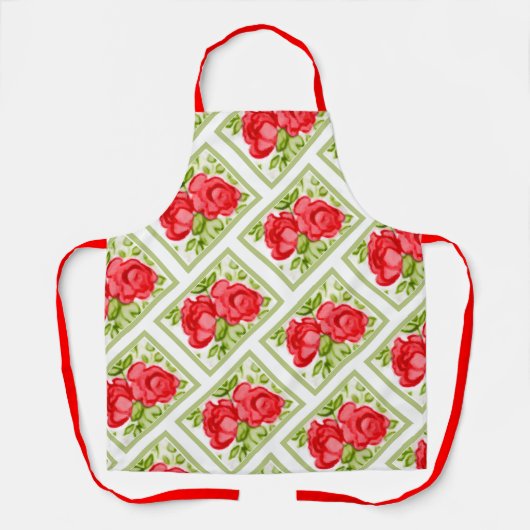 Cute Red Painted Rozen Apron Schort (Voorkant)
