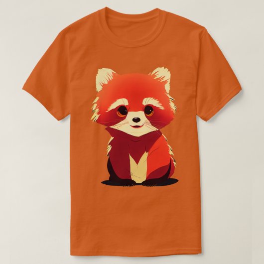 Cute Red Panda 13 T-shirt (Design voorkant)