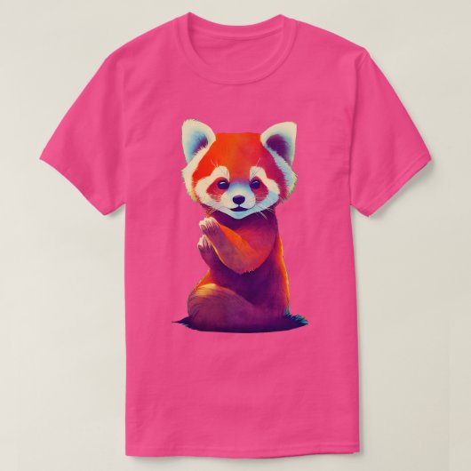 Cute Red Panda 14 T-shirt (Design voorkant)