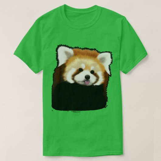 Cute Red Panda 17 T-shirt (Design voorkant)