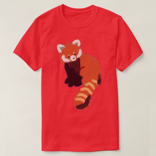 Cute red panda 23 t-shirt (Design voorkant)