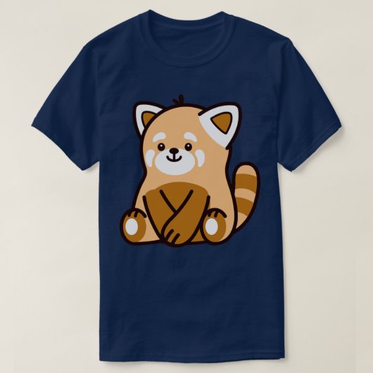 Cute Red Panda 3 T-shirt (Design voorkant)