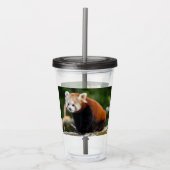 Cute Red Panda Acryl Drinkbeker (Voorkant)