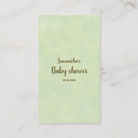 Cute Red Panda Beer Baby shower Diaper Raffle Informatiekaartje (Achterkant)