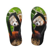 Cute Red Panda Beer Kinder Teenslippers (Voetbed)
