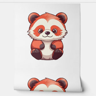 Cute Red Panda Behang