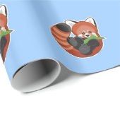 Cute Red Panda Cadeaupapier (Rol Hoek)