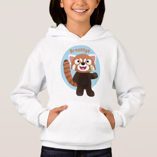 Cute red panda cartoon illustratie
