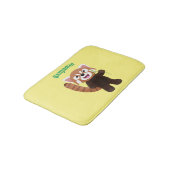 Cute red panda cartoon illustratie badmat (Gekanteld)