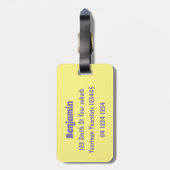 Cute red panda cartoon illustratie bagagelabel (Achterkant verticaal)