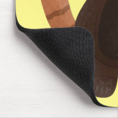 Cute red panda cartoon illustratie muismat (Hoek)