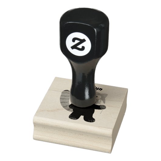 Cute red panda cartoon illustratie rubberstempel (Stempel)
