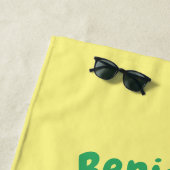 Cute red panda cartoon illustratie strandlaken (In situ)