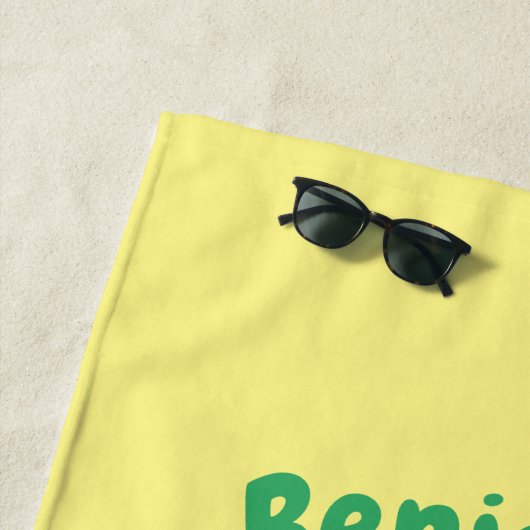 Cute red panda cartoon illustratie strandlaken (In situ)