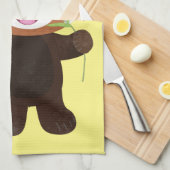 Cute red panda cartoon illustratie theedoek (Quarter Fold)