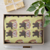 Cute red panda cartoon illustratie tissuepapier (Geschenk)