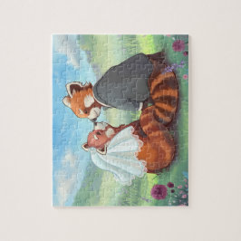 Cute Red Panda Couple in Love Legpuzzel