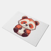Cute Red Panda Deurmat (Schuin)