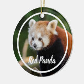 Cute Red Panda Frame Keramisch Ornament (Links)