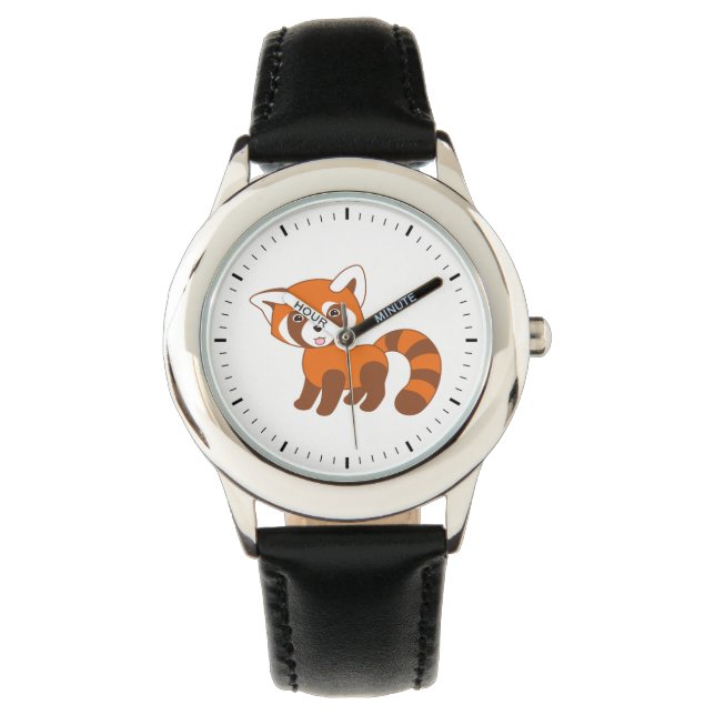 Cute Red Panda Horloge (Voorkant)